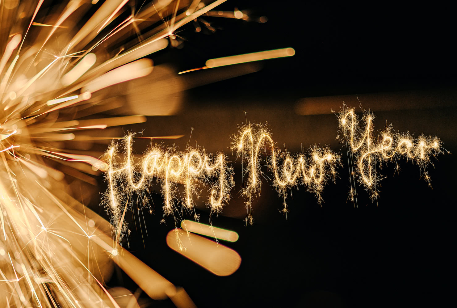 happy new year sparklers