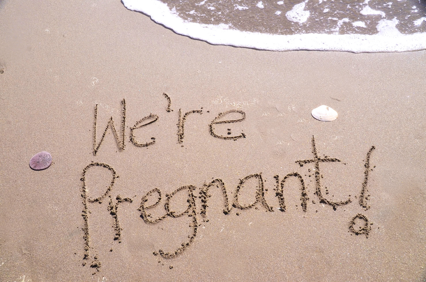 sand pregnancy announcement