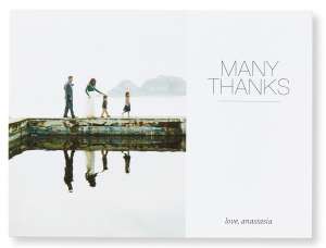 plentiful thanks thank you card tiny prints with family picture